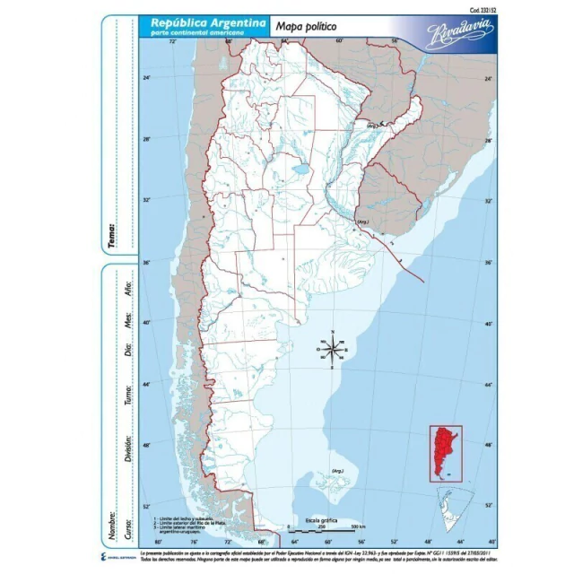 MAPA N° 3 POLÍTICO — Argentina