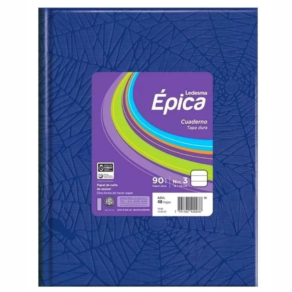 Cuaderno Épica 48 hojas