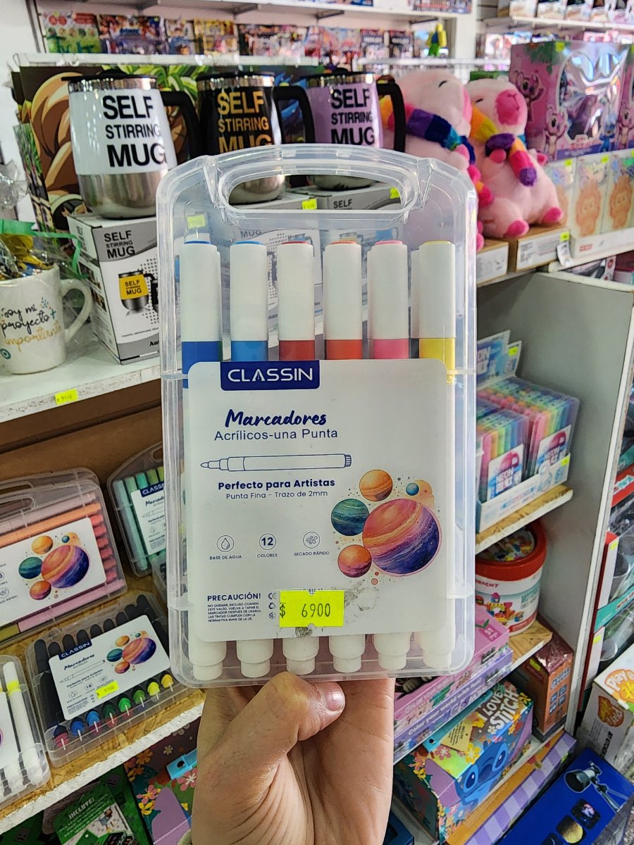 MARCADOR ACRILICO 12U