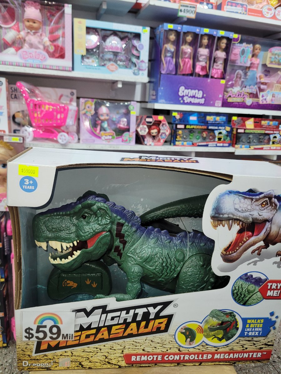 Dinosaurio con control remoto