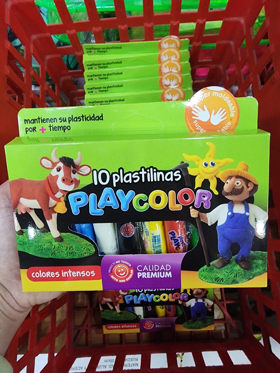 Plastilina x10u Playcolor