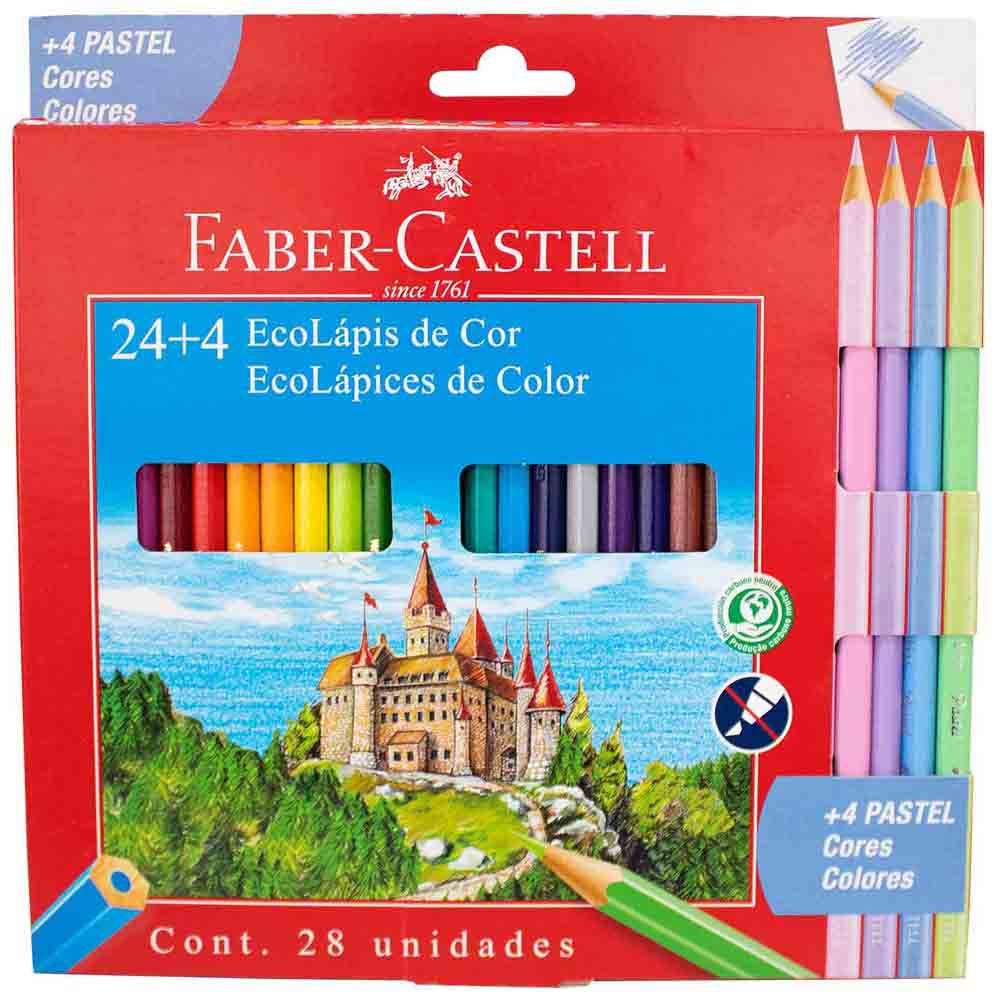 Lápices de colores 24+4 Faber-Castell