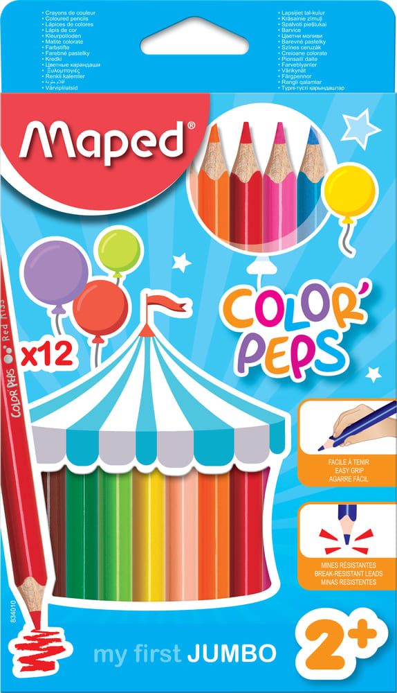 Lápices de colores Jumbo x12u Maped