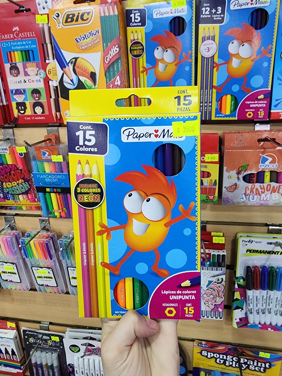 Lápices de colores x15u Paper Mate