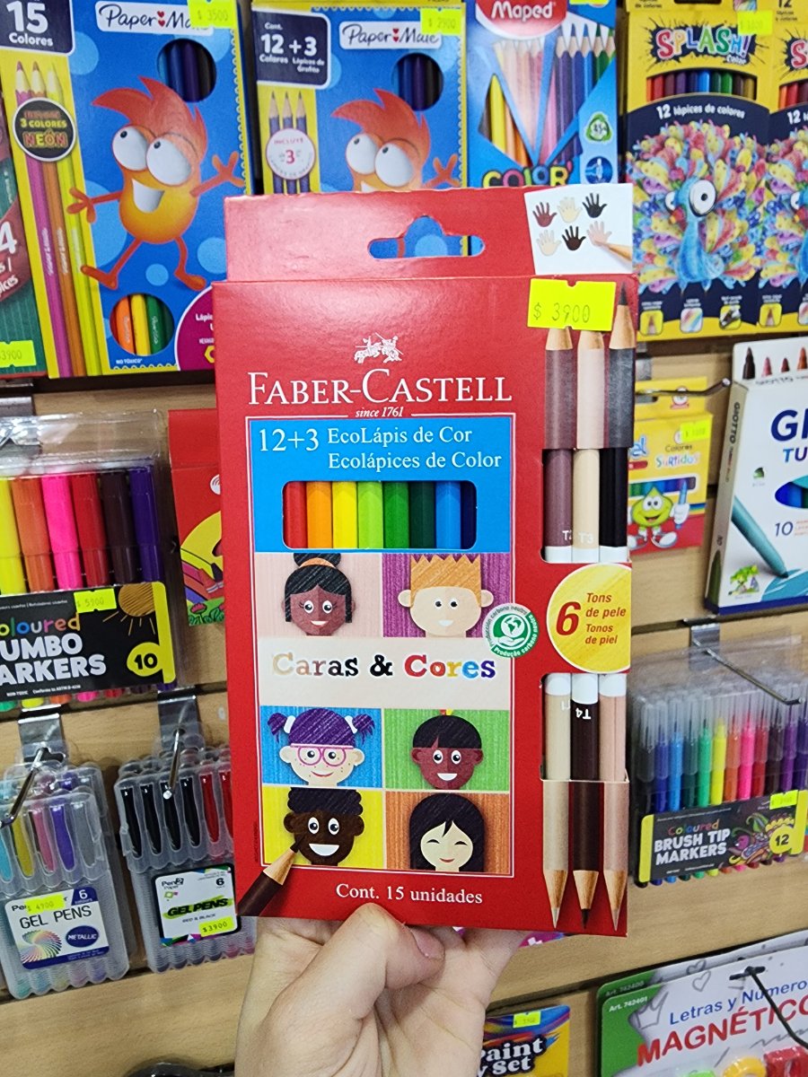 Lápices de colores 12+3 Faber-Castell