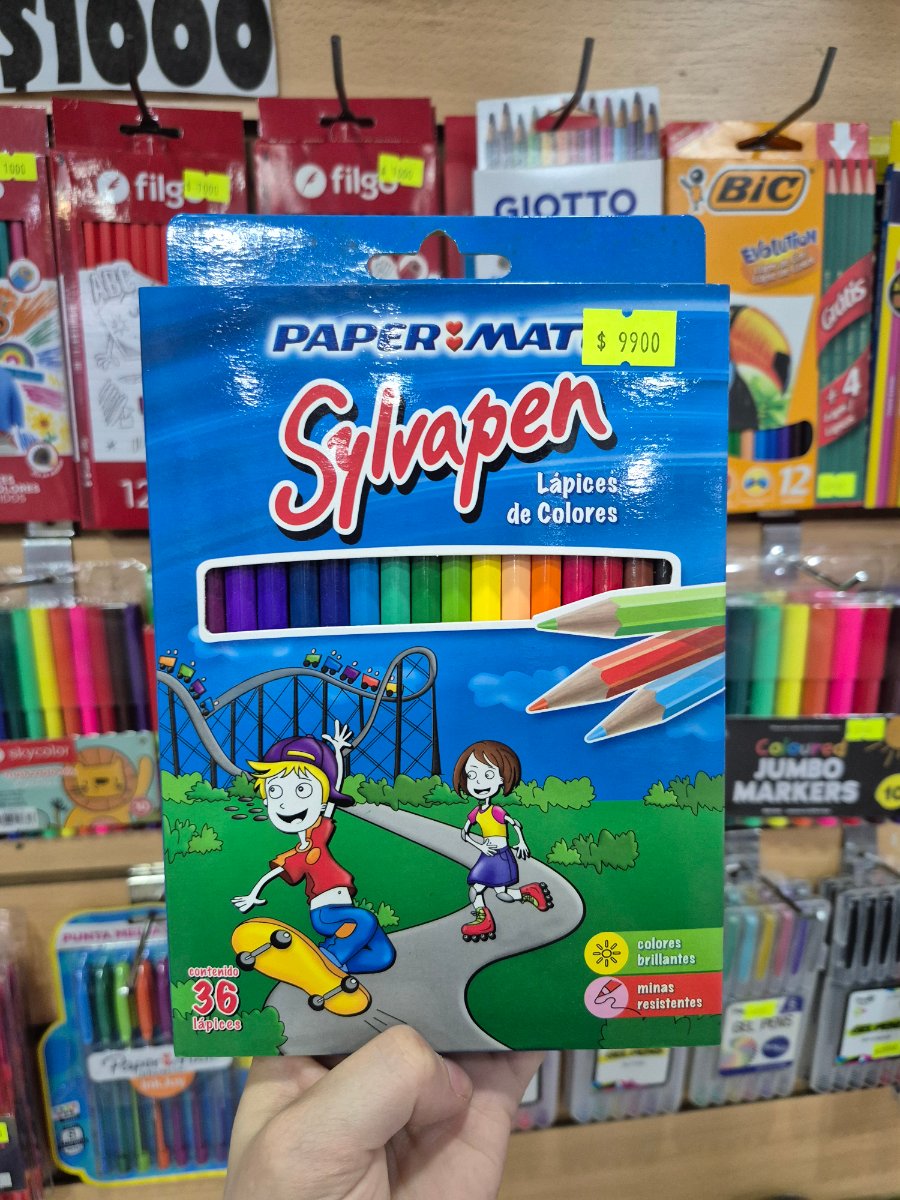 Lápices de colores x36u Sylvapen