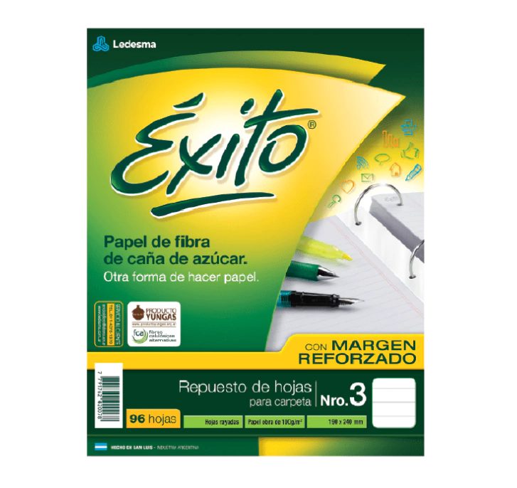 Hojas Éxito reforzadas x96