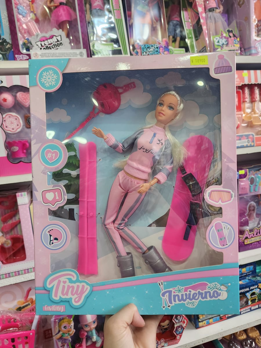 Muñeca esquiadora