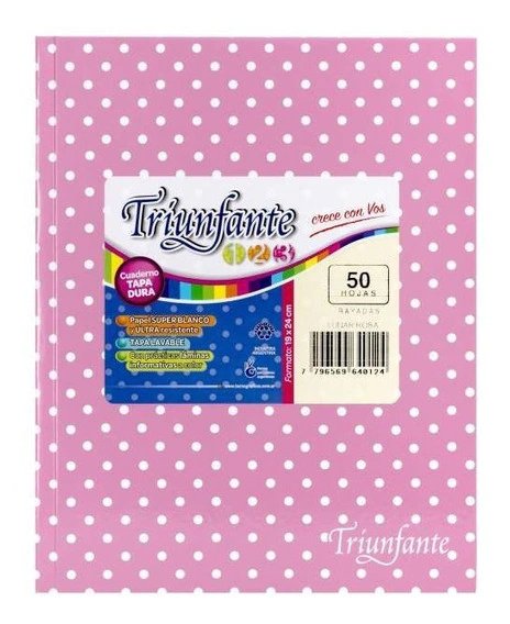 Cuaderno N° 1 48hojas — Lunar rosa