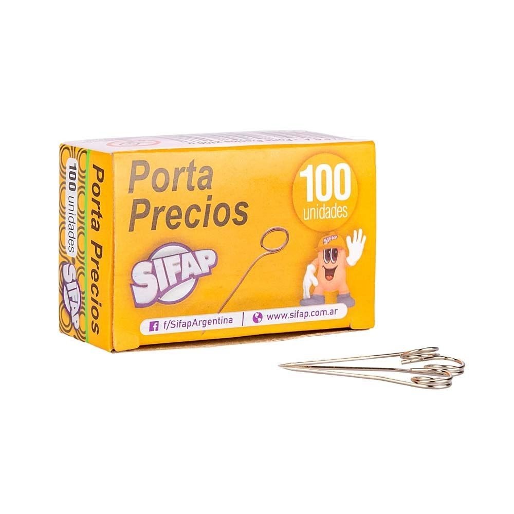 Porta precios x 100u